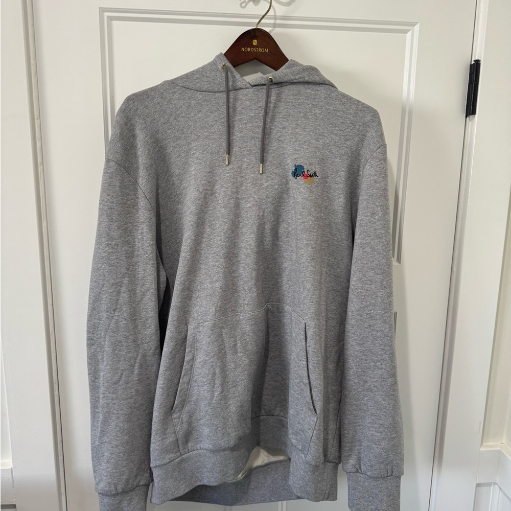 Paul Smith Gray Hoodie with Embroidered Detail